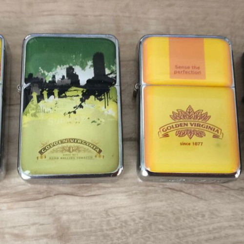 Golden Virginia collectible windproof lighters pack of 4 new