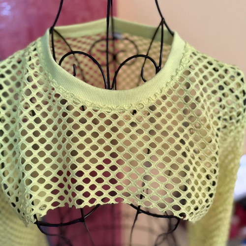 Neon Mesh Crop Top Shein σε πολύ καλή κατάσταση