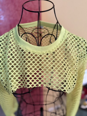 Neon Mesh Crop Top Shein σε πολύ καλή κατάσταση