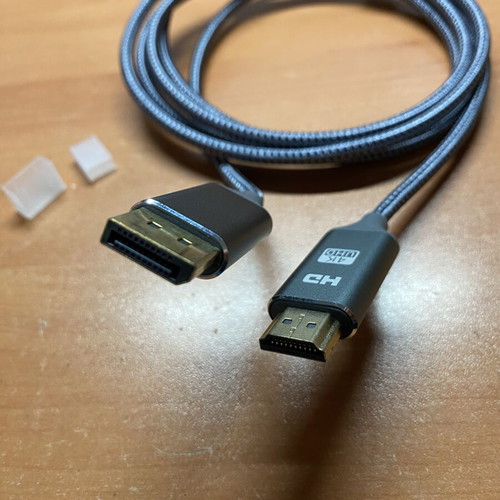 DisplayPort to HDMI cable 2 meters 4K resolution