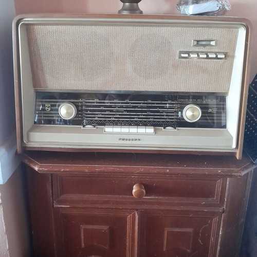 Philips Vintage Tube Radio B5X 95 A used, 1950s-60s