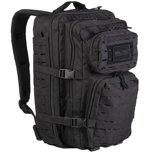 Mil-Tec US Black Laser Cut Assault Tactical Backpack new