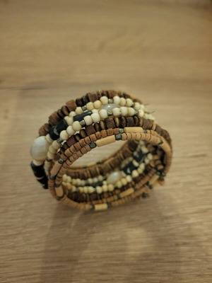 Bracelet like new, beige and brown
