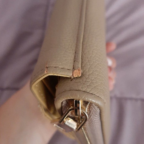 Wallet bag new, beige with minor marks