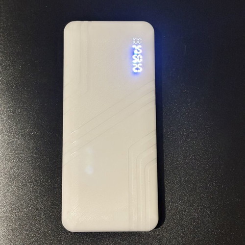 Power Bank 10000mAh Sinsay white with flashlight