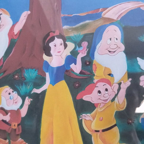 Snow White and the Seven Dwarfs framed print new