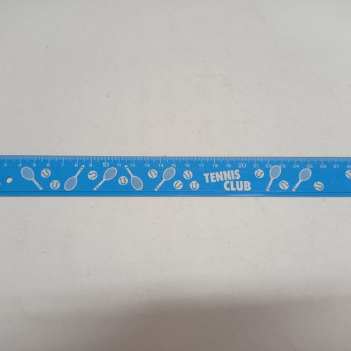 Tennis Club ruler 30 cm new, vintage school supplies
