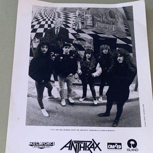 Anthrax official promo photo 20x25 cm like new