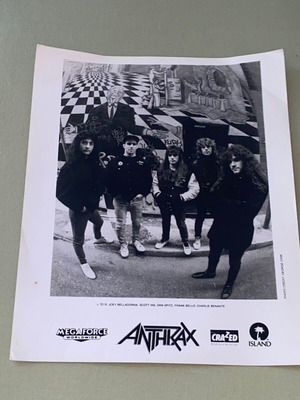 Anthrax official promo photo 20x25 cm like new