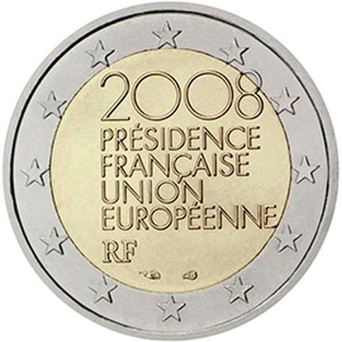 Γαλλία 2 Ευρώ 2008 ακυκλοφόρητο για την προεδρία της ΕΕ