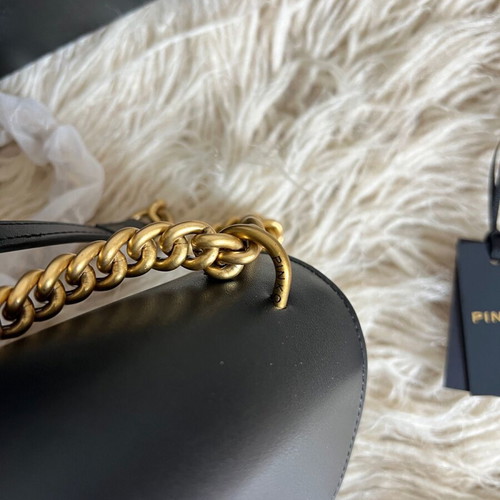Pinko crossbody bag new black with gold details