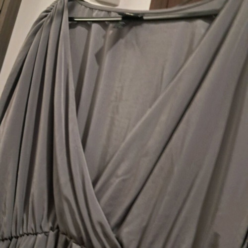 H&M crossover blouse like new, gray silver, size 44