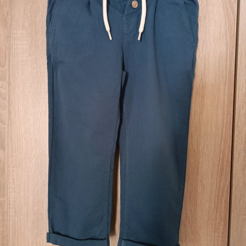 Mayoral baby chinos like new, blue, size 92 cm