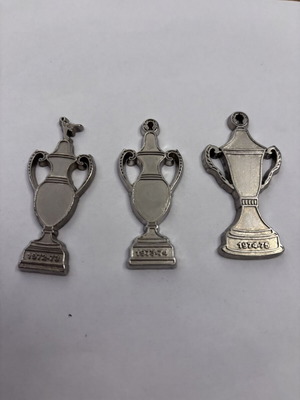 Olympiakos collectible cups used, set of 3 1972-75