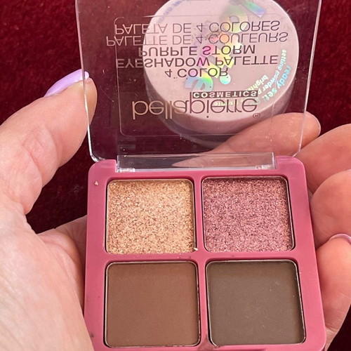 Makeup set 2 pieces with Bellapierre Purple Storm eyeshadow palette and Lottie London translucent powder new