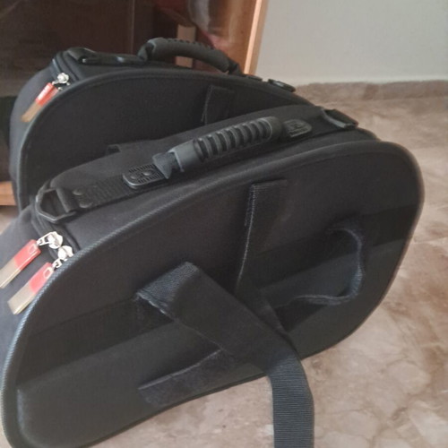 Motorcycle Soft Side Bags Set with Straps and Waterproof Covers