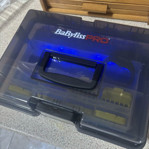 Babyliss disinfection container for barber and hairdressing tools
