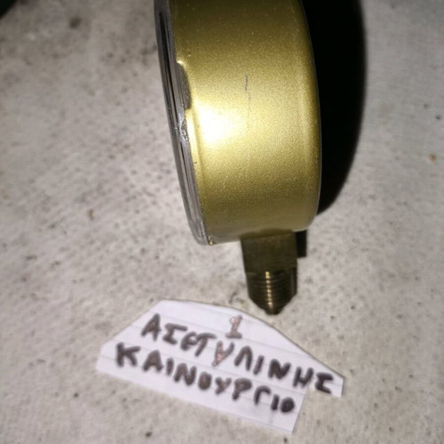 Acetylene manometer 1/4" new, 2.5 Bar