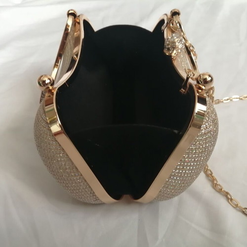 Elegant clutch bag gold color new