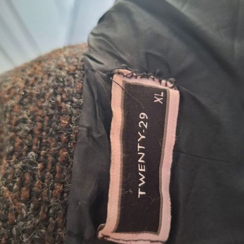 Twenty 29 jacket XL used with unique multicolor weave and metallic details