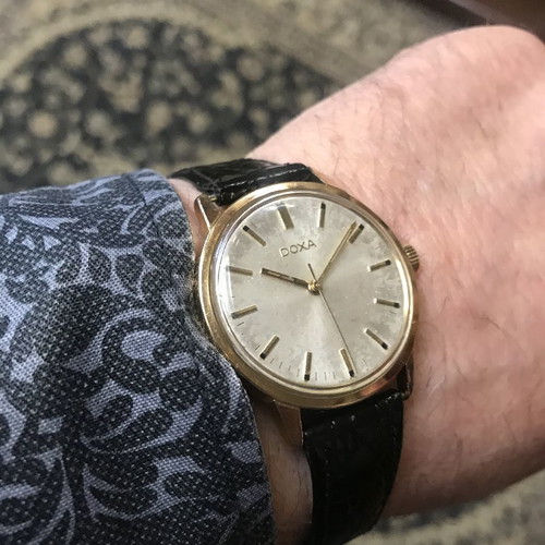 Doxa vintage 1960 used men's mechanical wristwatch