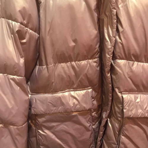 Shein metallic pink pastel jacket like new, size L with hood