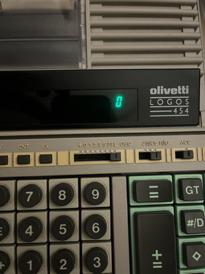 Olivetti Logos 454 digital calculator printer used