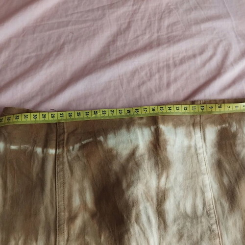 Jean skirt like new, stable fabric, size S-M, beige-brown