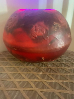 Candle table lamp, circumference 90 cm, height 22 cm