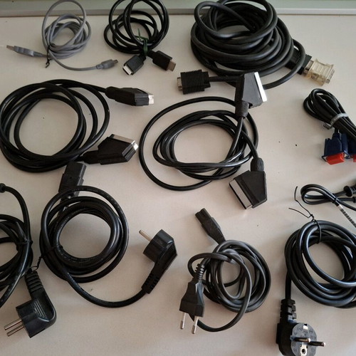 Connection cables like new, pack of 10 pieces