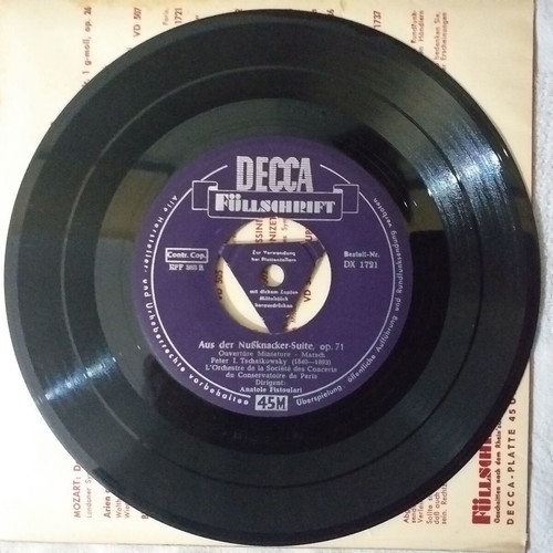 Collectible 45 RPM records used, classical music, set of 3