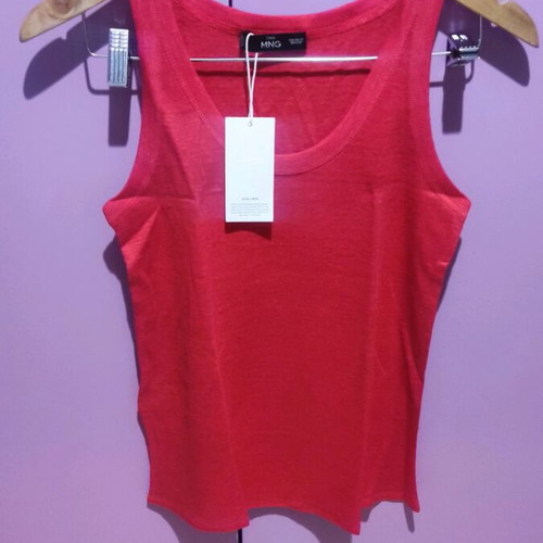 Mango women's top new, red, size XS