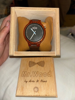 Mr Wood wristwatch used, wooden men's watch