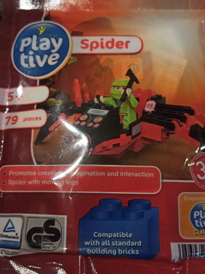 Lego compatible spider and ninja vehicle Playtive new