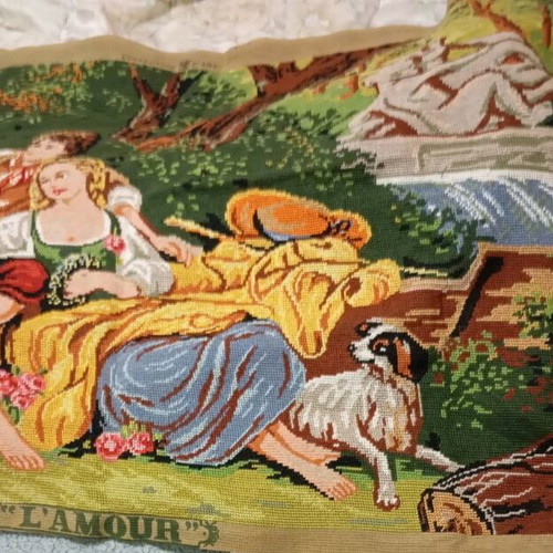 Embroidery painting L'Amour new, size 110x69