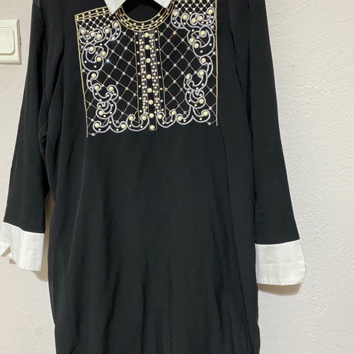 Relish mini dress used with collar and cuff detail
