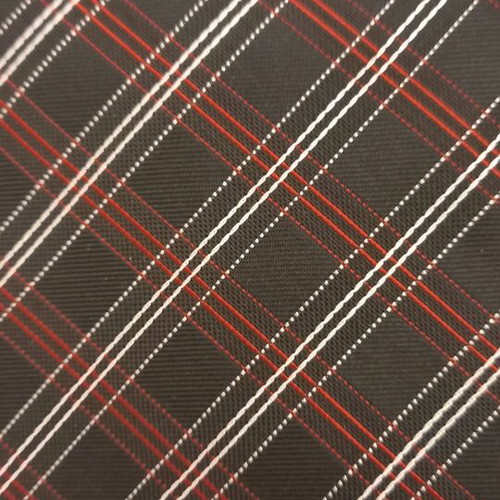 Cerruti 1881 tie new, black with red stripes