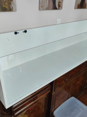 Custom Handmade Pet Enclosure with White Melamine and Plexiglass