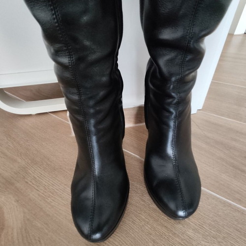 Over the knee boots handmade used, Jimmy Shoes, black