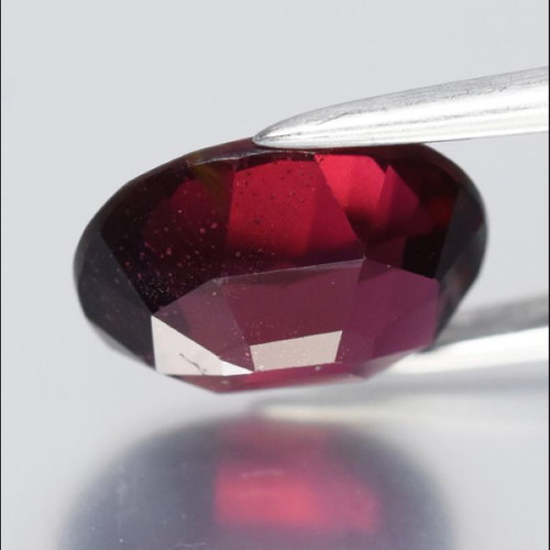 Rhodolite Garnet 3.90 ct ALGT Certified Deep Purplish Red Untreated