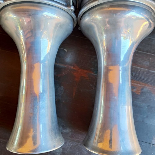Aluminum Doumbeks like new, Turkish origin, pair
