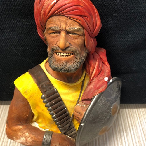 Bossons Pathan Chalkware Pirate Figure 1967 Vintage
