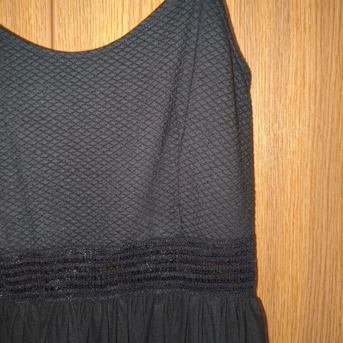 Ale black midi dress with straps and tulle skirt like new, size M