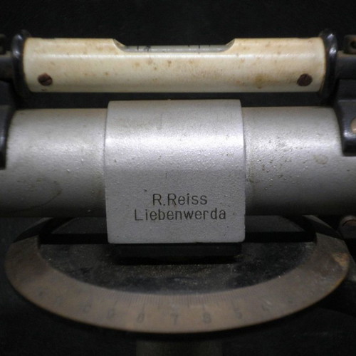 Antique R.Reiss Liebenwerda- Okular theodolite used with wooden case