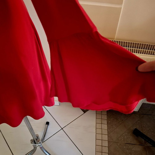 Pull & Bear red dress like new with crystals on shoulders