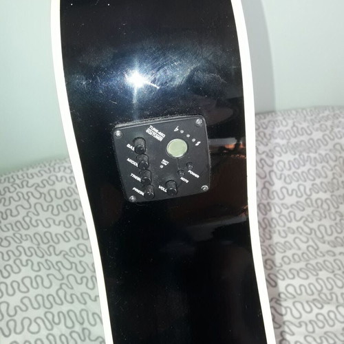 VGS electroacoustic guitar black like new