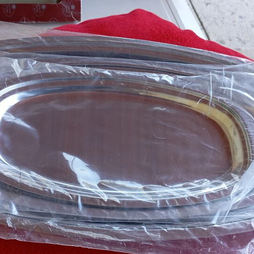 Stainless Steel Serving Platters Set of 6 like new