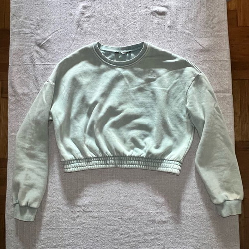 Admiral women's cropped sweatshirt turquoise new XS