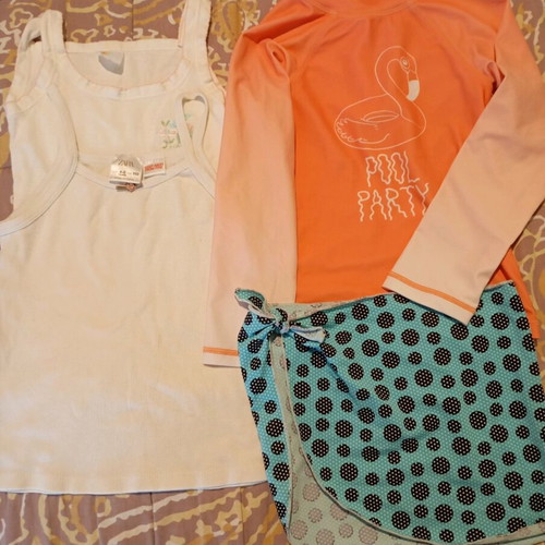 Summer clothes pack for 3-year-old girl like new, 15 pieces