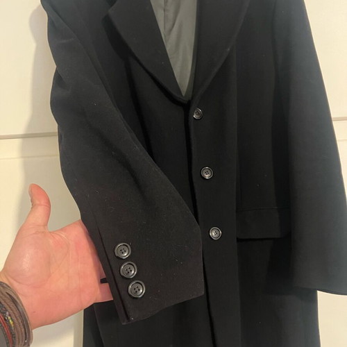 Berto Lucci Long Men's Coat New No56 XL Black